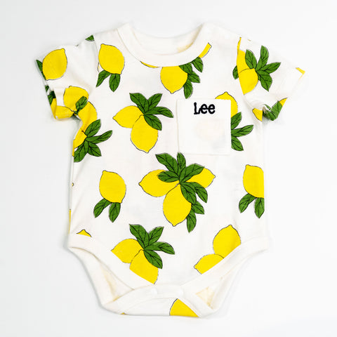 【送料無料！】【国内正規品】Lee 半袖 ロンパース 70 80 レモン柄 157 りんご柄 357 ベビー キッズ LK0634