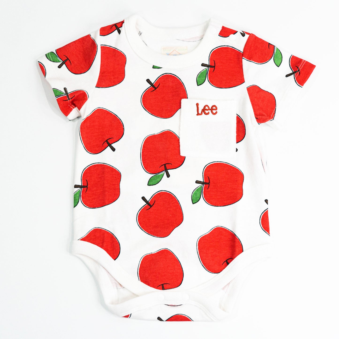 【送料無料！】【国内正規品】Lee 半袖 ロンパース 70 80 レモン柄 157 りんご柄 357 ベビー キッズ LK0634