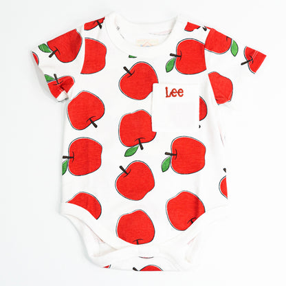 【送料無料！】【国内正規品】Lee 半袖 ロンパース 70 80 レモン柄 157 りんご柄 357 ベビー キッズ LK0634