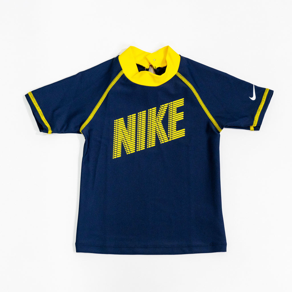 【送料無料！】【国内正規品】NIKE  ナイキトドラーS/SUVラッシュガード　ブルー×ホワイト　ネイビー×イエロー 1981927　90cm　100cm　110cm