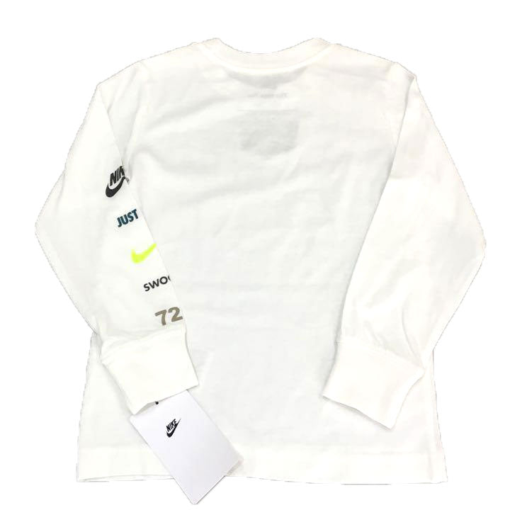 【送料無料！】【国内正規品】NIKE  ナイキ　kids 　キッズ　長袖　Tシャツ　ホワイト　86K292
