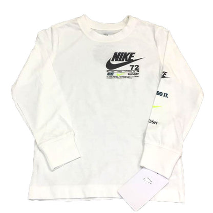 【送料無料！】【国内正規品】NIKE  ナイキ　kids 　キッズ　長袖　Tシャツ　ホワイト　86K292