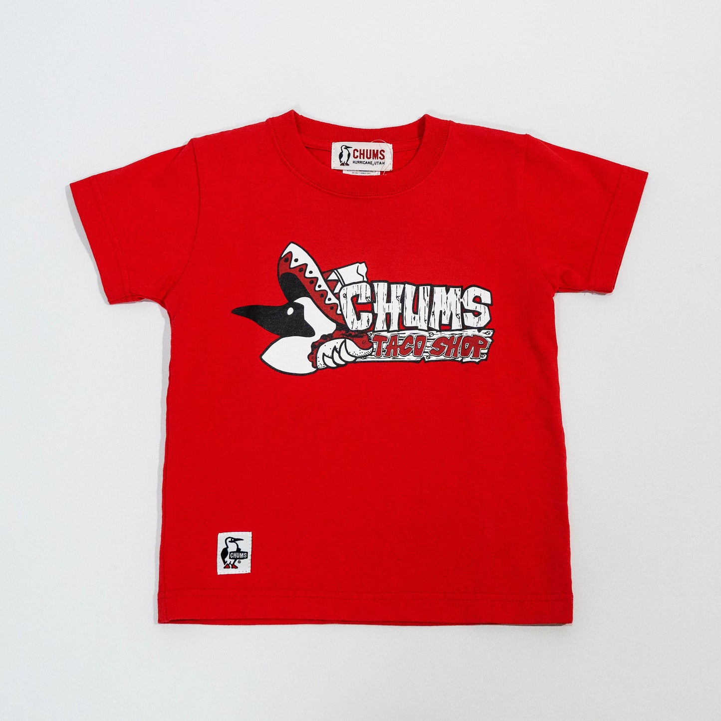 【送料無料！】【国内正規品】CHUMS　キッズ　半袖シャツ　  CH21-1074 イエロー　レッド　ブラック　ホワイト　110　120　130