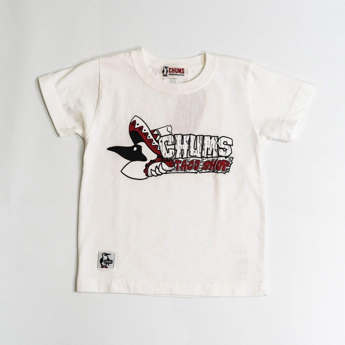 【送料無料！】【国内正規品】CHUMS　キッズ　半袖シャツ　  CH21-1074 イエロー　レッド　ブラック　ホワイト　110　120　130