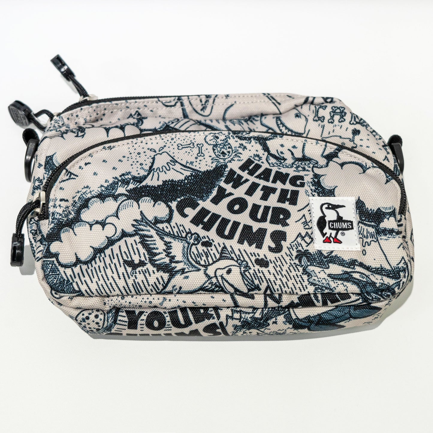 【送料無料！】【国内正規品】CHUMS　リサイクルショルダーポーチ　CH60-3126　Recycle Shoulder Pouch 　Ｒed 　 Khaki 　Lime yellow 　 AbstranceNature 　Dino.Jr