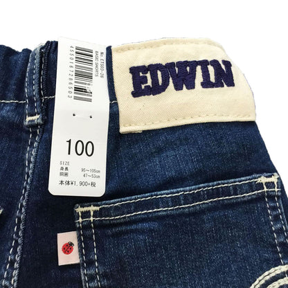 【送料無料！】【国内正規品】　EDWIN　キッズ　デニム　ハーフパンツ　濃色ユーズド　ETS03-26