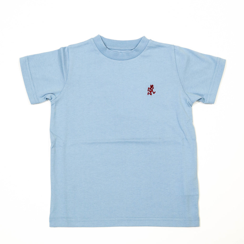 【送料無料！】【国内正規品】【GRAMICCI】グラミチ　KIDS　ワンポイント　TEE ASH　SAX　BLACK　WHITE 5201－STS
