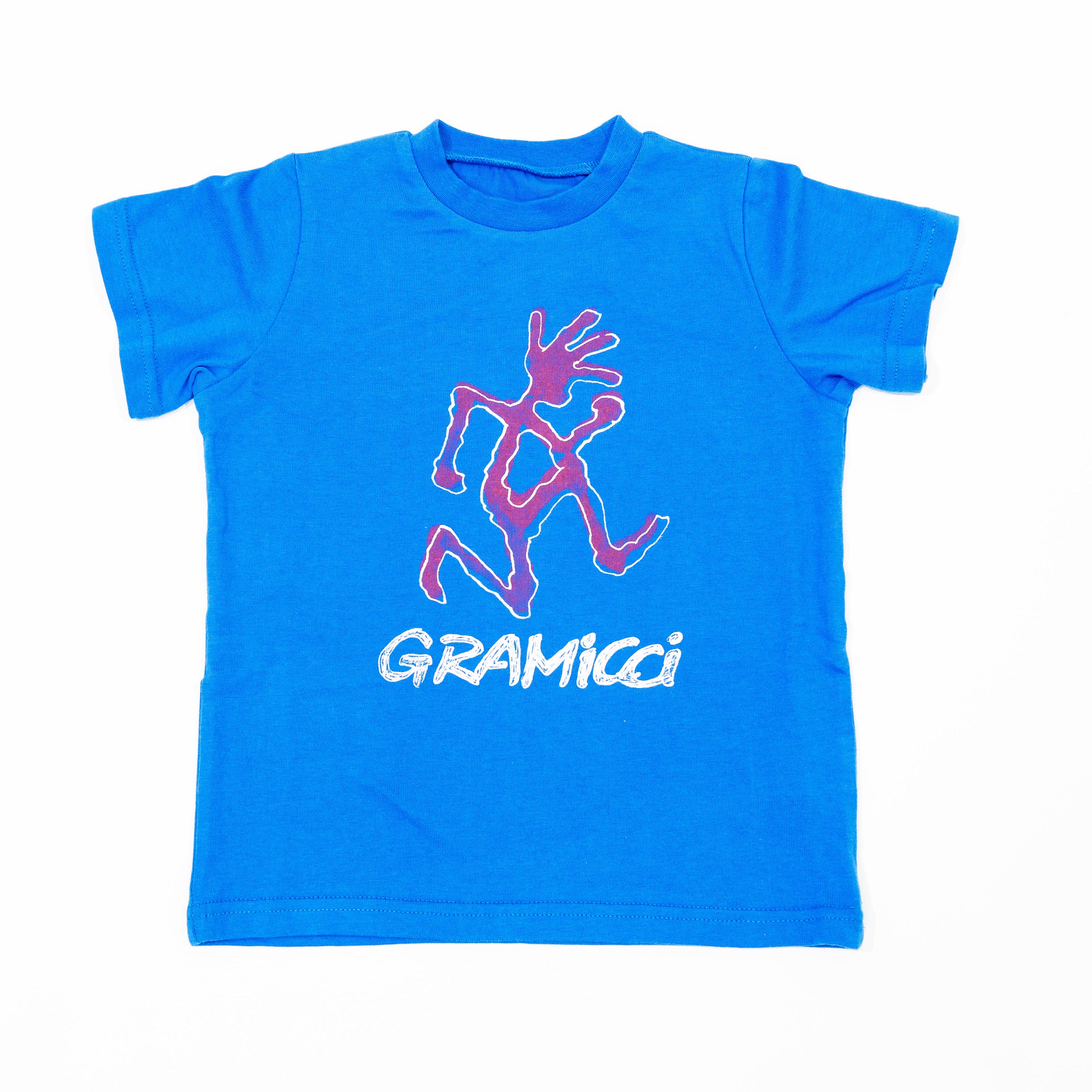 【送料無料！】【国内正規品】【GRAMICCI】グラミチ　KIDS　RUNNING　MAN　TEE  5202-STS  BLUE　BLACK　GRAY