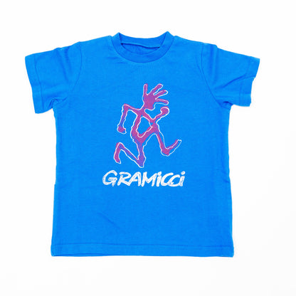 【送料無料！】【国内正規品】【GRAMICCI】グラミチ　KIDS　RUNNING　MAN　TEE  5202-STS  BLUE　BLACK　GRAY