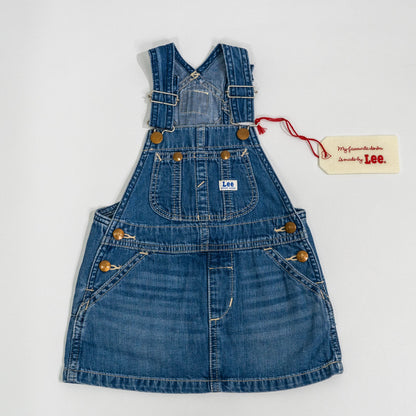 【送料無料！】【国内正規品】Lee リー　KIDS　オーバーオールスカート LK6152 80cm　90cm　100cm　110cm