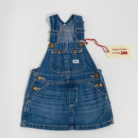 【送料無料！】【国内正規品】Lee リー　KIDS　オーバーオールスカート LK6152 80cm　90cm　100cm　110cm