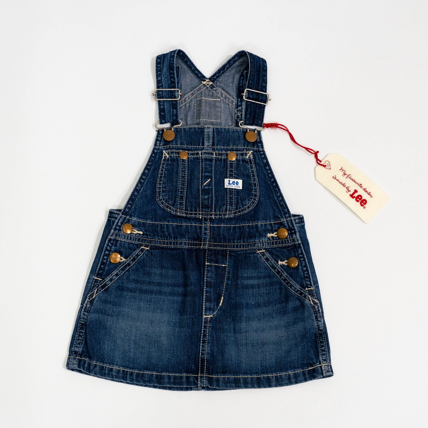【送料無料！】【国内正規品】Lee リー　KIDS　オーバーオールスカート LK6152 80cm　90cm　100cm　110cm