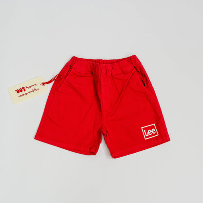 【送料無料！】【国内正規品】Lee　キッズハーフパンツ　レッド　ブラック　パープル　グリーン系　ネイビー　イエロー　ピンク　LK1323