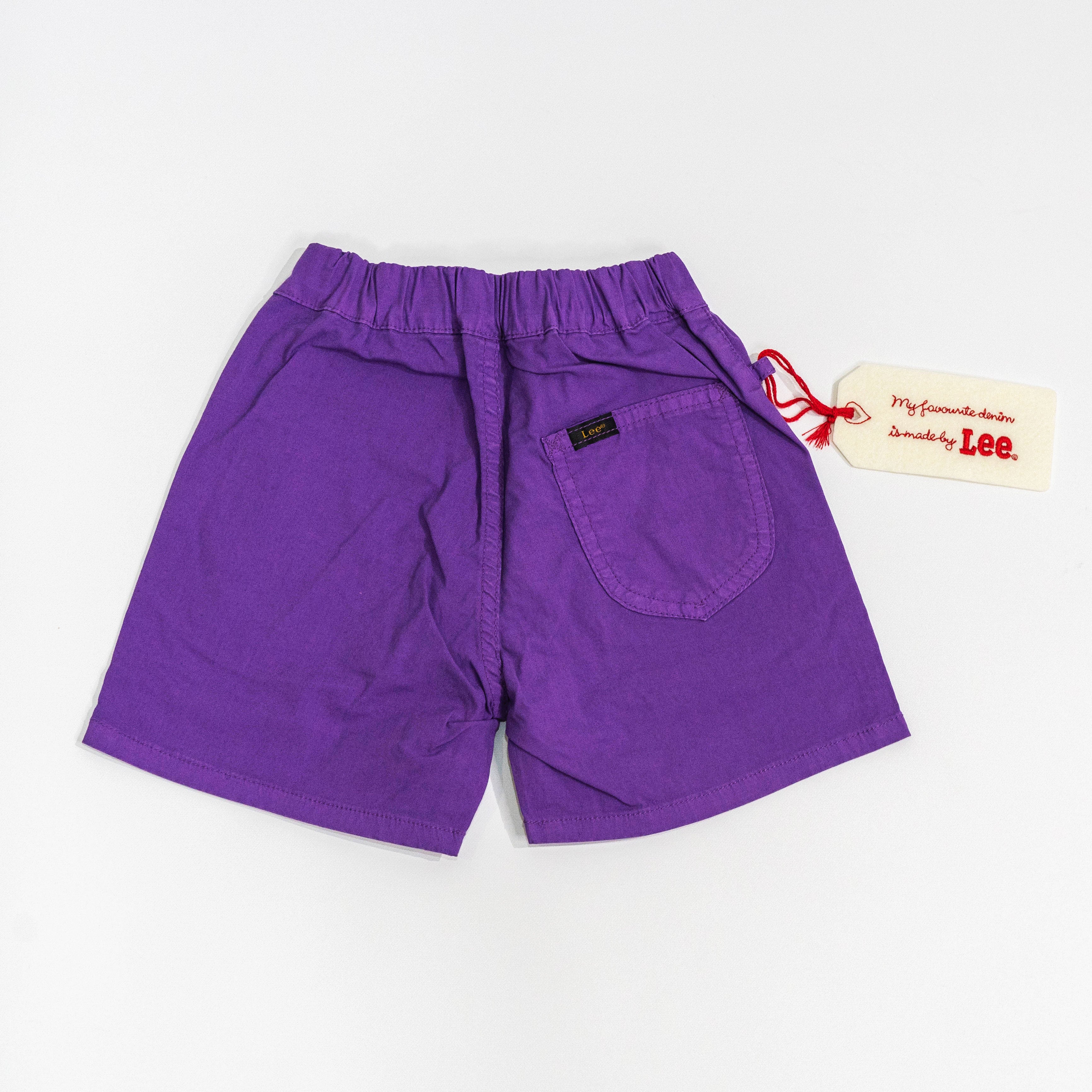 【送料無料！】【国内正規品】Lee　キッズハーフパンツ　レッド　ブラック　パープル　グリーン系　ネイビー　イエロー　ピンク　LK1323