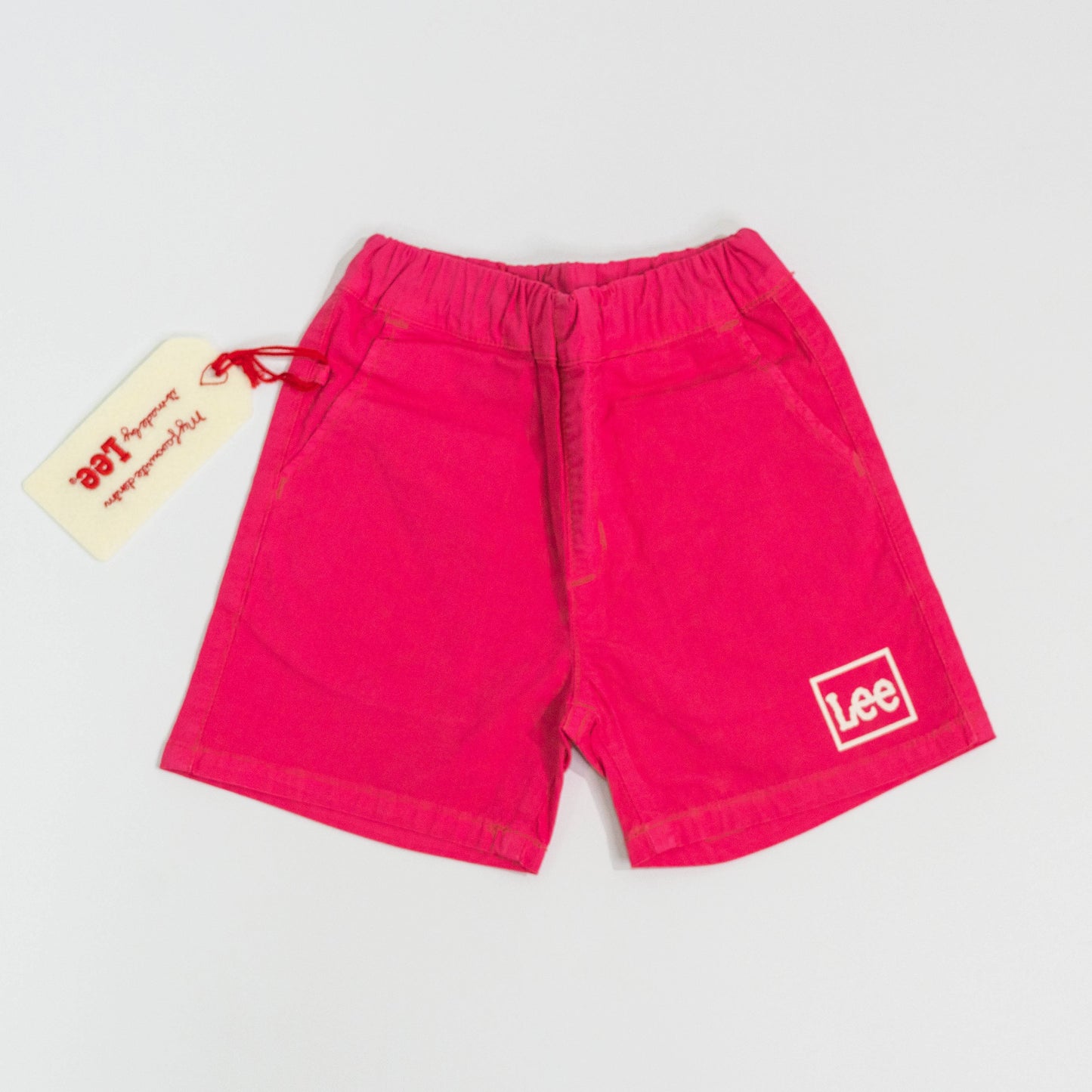【送料無料！】【国内正規品】Lee　キッズハーフパンツ　レッド　ブラック　パープル　グリーン系　ネイビー　イエロー　ピンク　LK1323