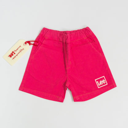 【送料無料！】【国内正規品】Lee　キッズハーフパンツ　レッド　ブラック　パープル　グリーン系　ネイビー　イエロー　ピンク　LK1323