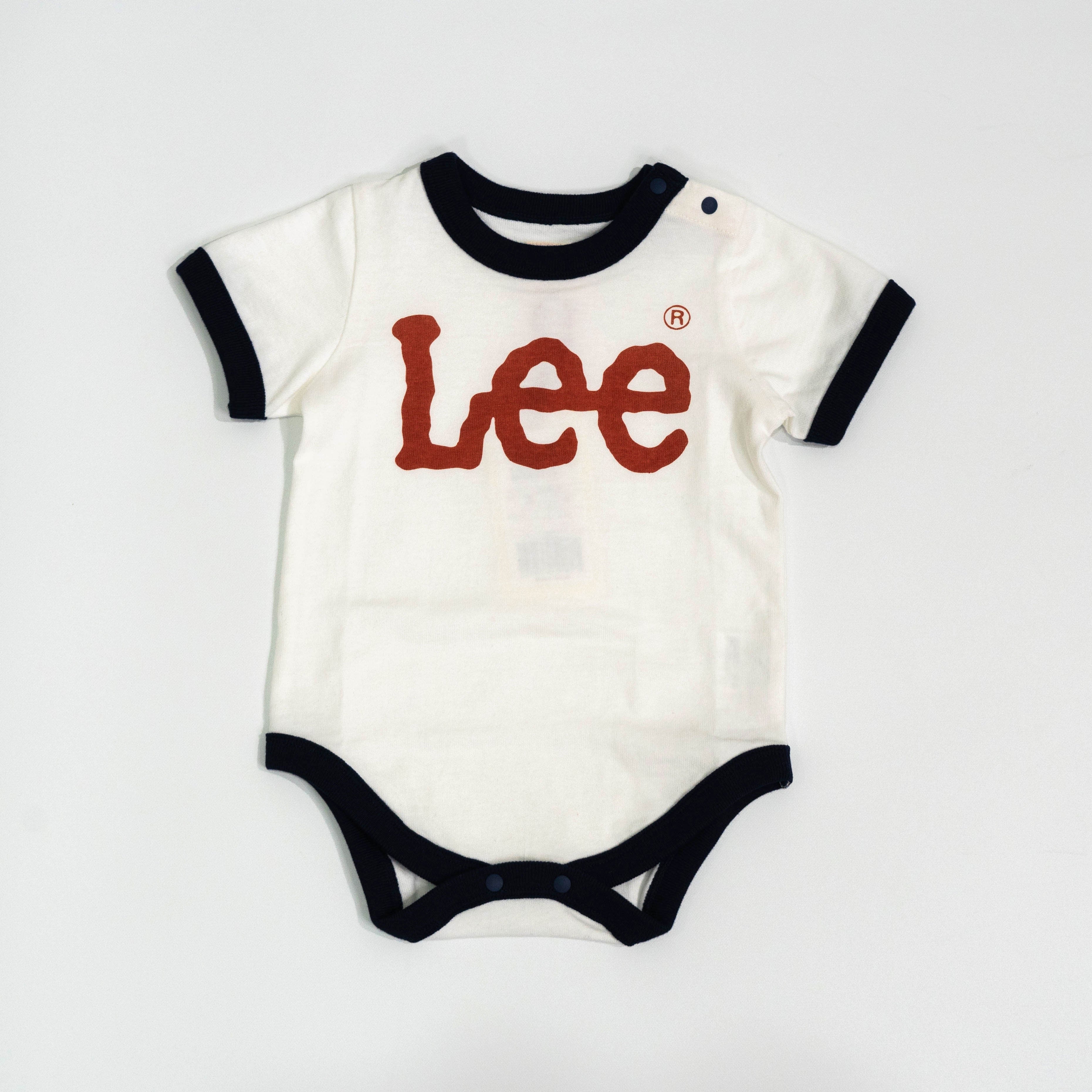 【送料無料！】【国内正規品】Lee 半袖ロンパース　ベビー LK0632  LK0632 レッド　ネイビー　70cm　80cm
