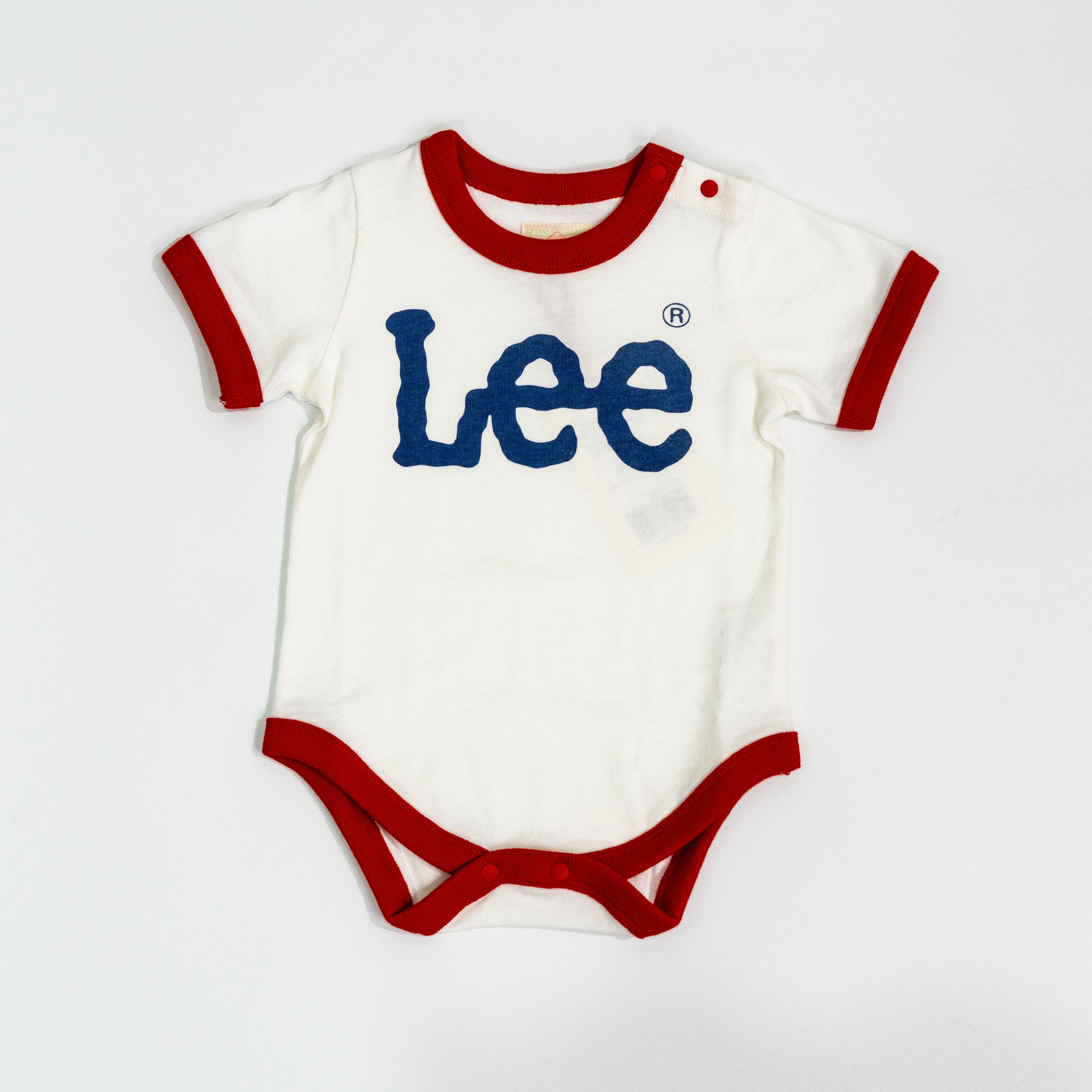 【送料無料！】【国内正規品】Lee 半袖ロンパース　ベビー LK0632  LK0632 レッド　ネイビー　70cm　80cm