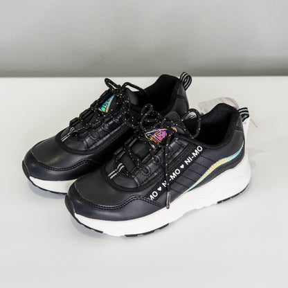 【送料無料！】【国内正規品】MOONSTAR    ガールズ　nimo　厚底　スニーカー   NM J002  BLACK　ブラック  黒  19cm  20cm  21cm  21.5cm