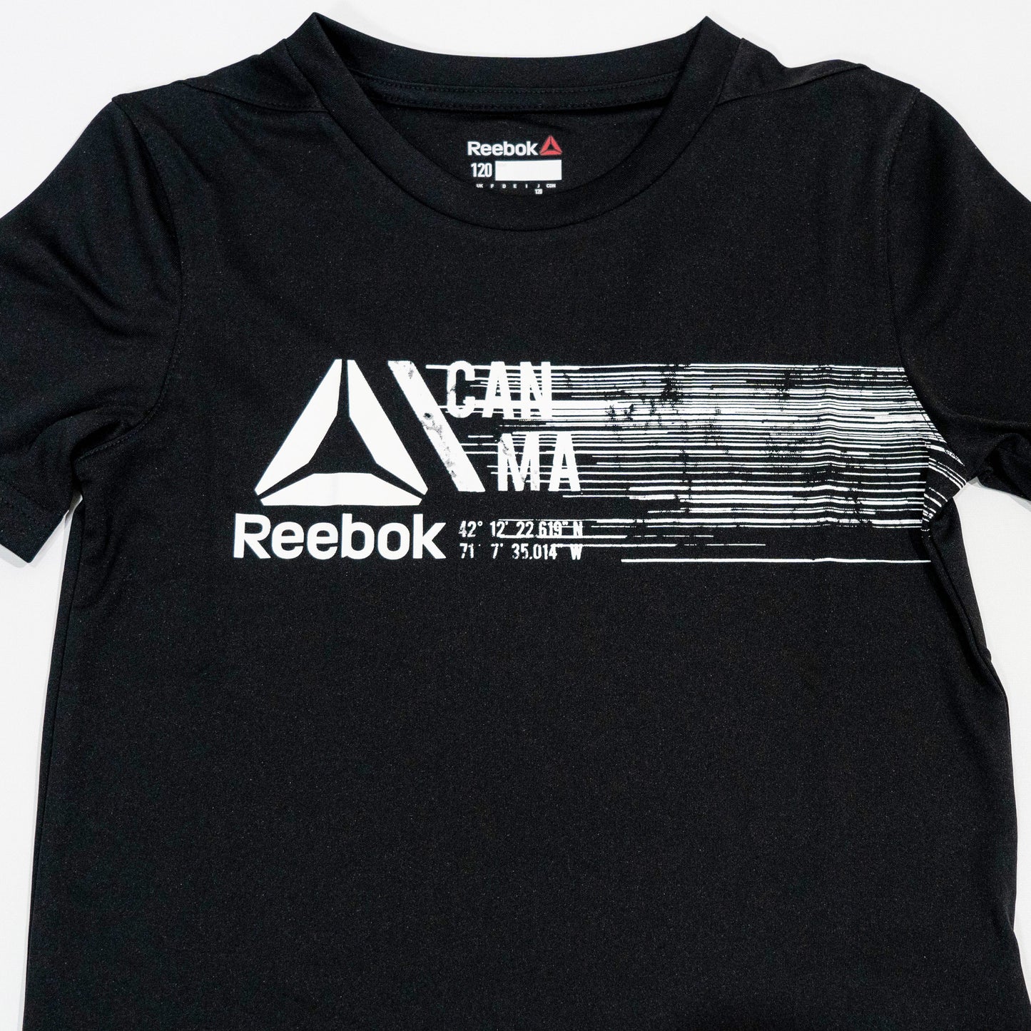 【送料無料！】【国内正規品】リーボック　キッズ　半袖Tシャツ　110　ブラック　BQ9833 DLV28　ブラック