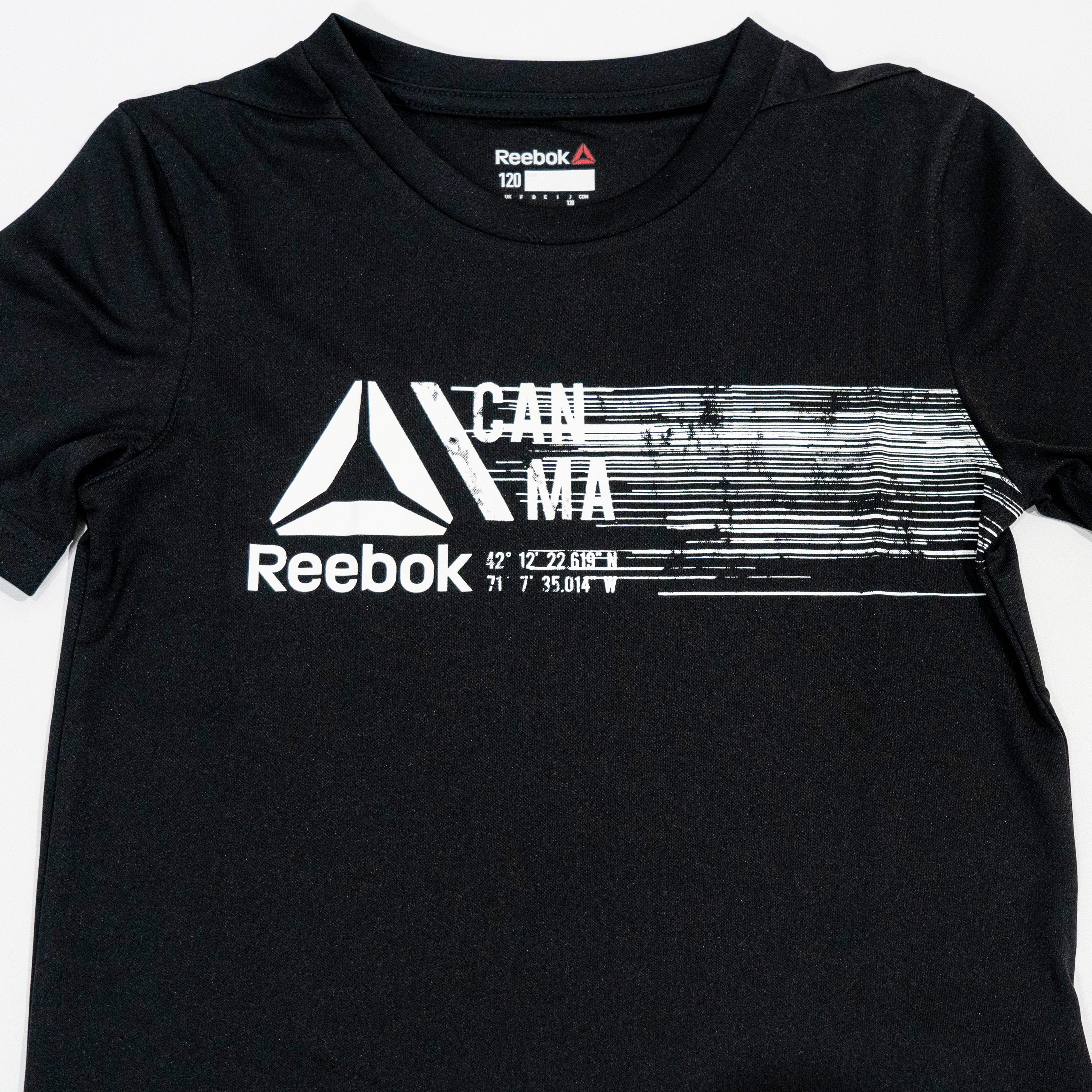 【送料無料！】【国内正規品】リーボック　キッズ　半袖Tシャツ　110　ブラック　BQ9833 DLV28　ブラック