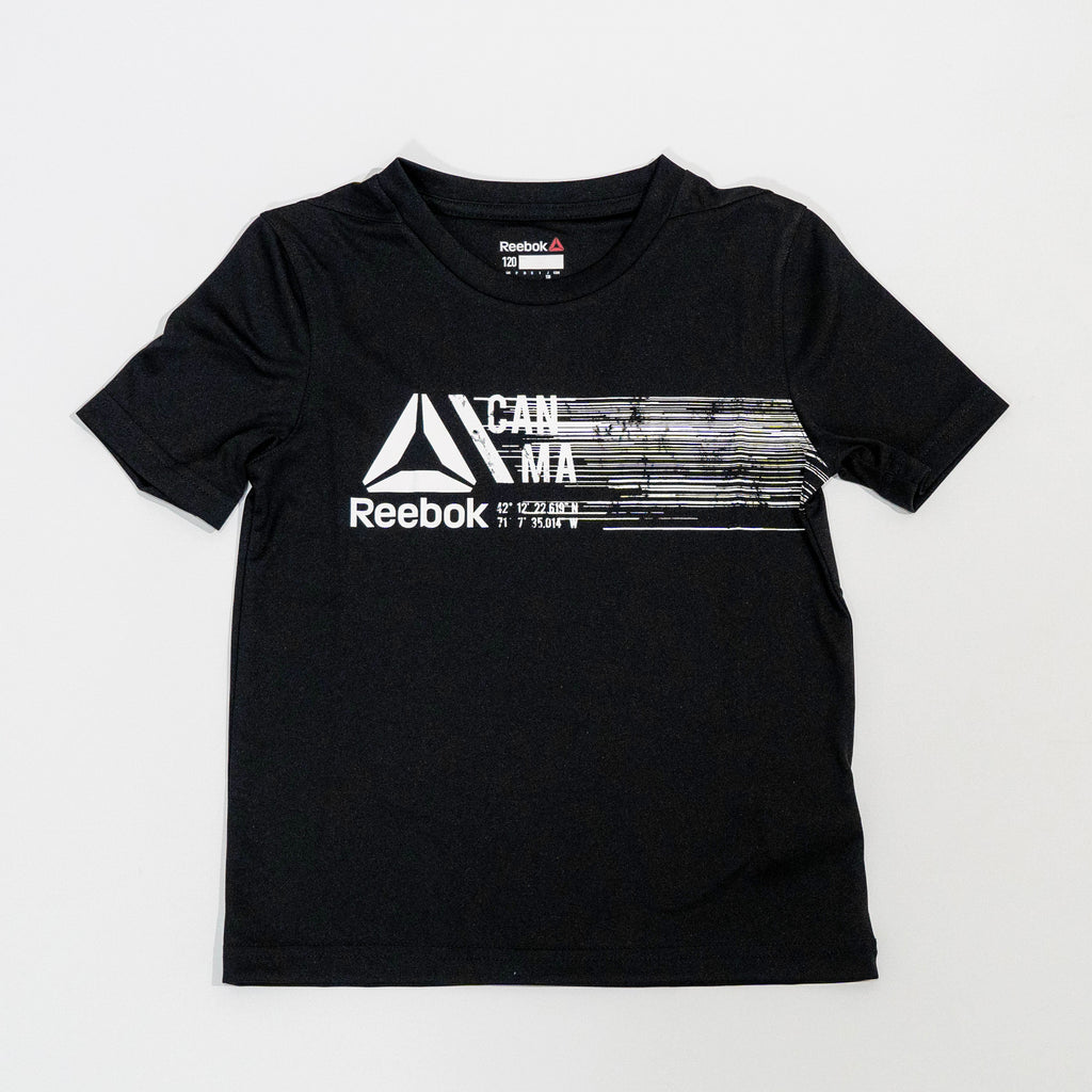 【送料無料！】【国内正規品】リーボック　キッズ　半袖Tシャツ　110　ブラック　BQ9833 DLV28　ブラック