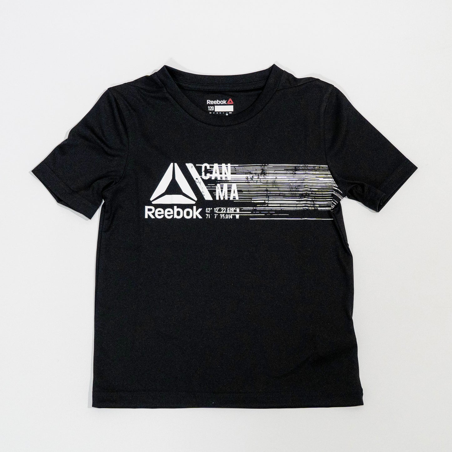 【送料無料！】【国内正規品】リーボック　キッズ　半袖Tシャツ　110　ブラック　BQ9833 DLV28　ブラック