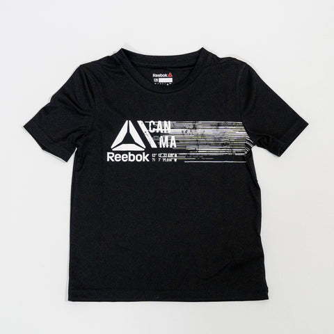 【送料無料！】【国内正規品】リーボック　キッズ　半袖Tシャツ　110　ブラック　BQ9833 DLV28　ブラック