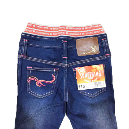 【送料無料！】【国内正規品】　SOMETHING　EDWIN　キッズ　ガールズ　デニムパンツ　裏起毛　JG1506